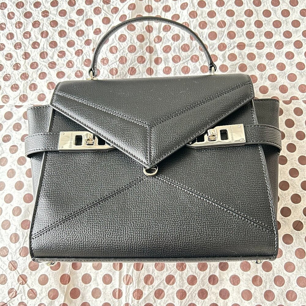 Henri Bendel Uptown Small Satchel Black Purse - NWT